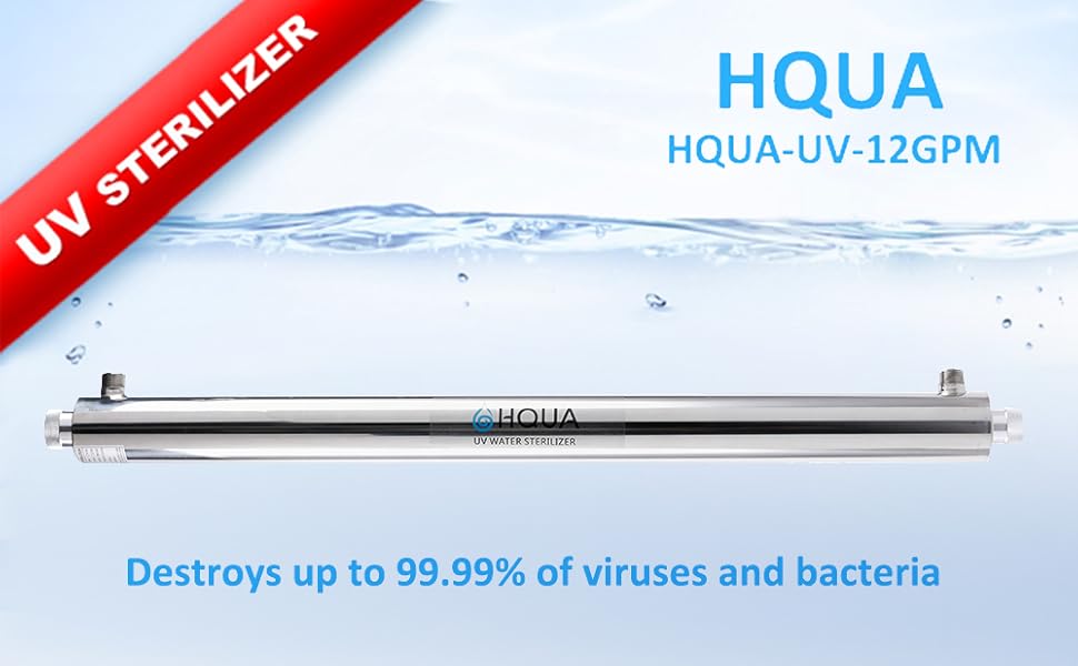 HQUAOWS124 Ultraviolet Water Purifier Sterilizer for Whole House