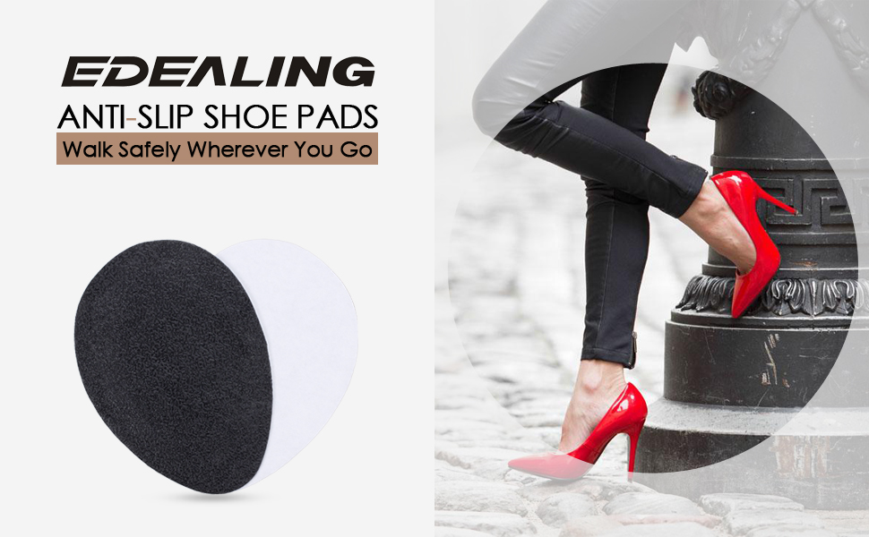 2PAIRS SelfAdhesive AntiSlip Stick on Shoe Grip Pads NonSlip Rubber