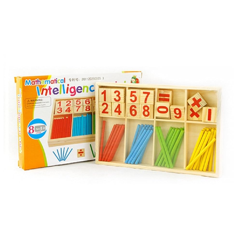 40PCS Wooden Number Sticks + 16PCS Bricks Blocks Mathematics Material Educational for Kid Child Maths Early Education Learning 8 ruDOTlIDRXy0. UX970 TTW