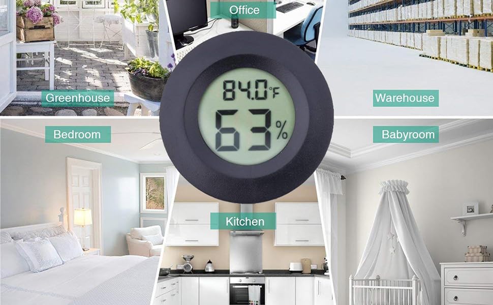 Digital Instant Read Thermometer Hygrometer, Tiamat Indoor Temperature