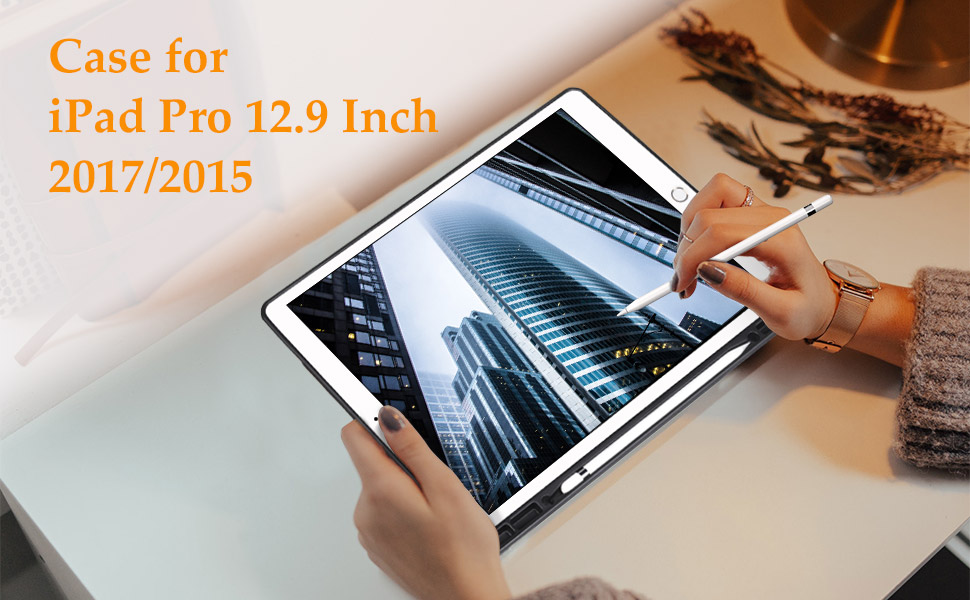Ztotop Case for iPad Pro 12.9 Inch 2017/2015 with Pencil Holder