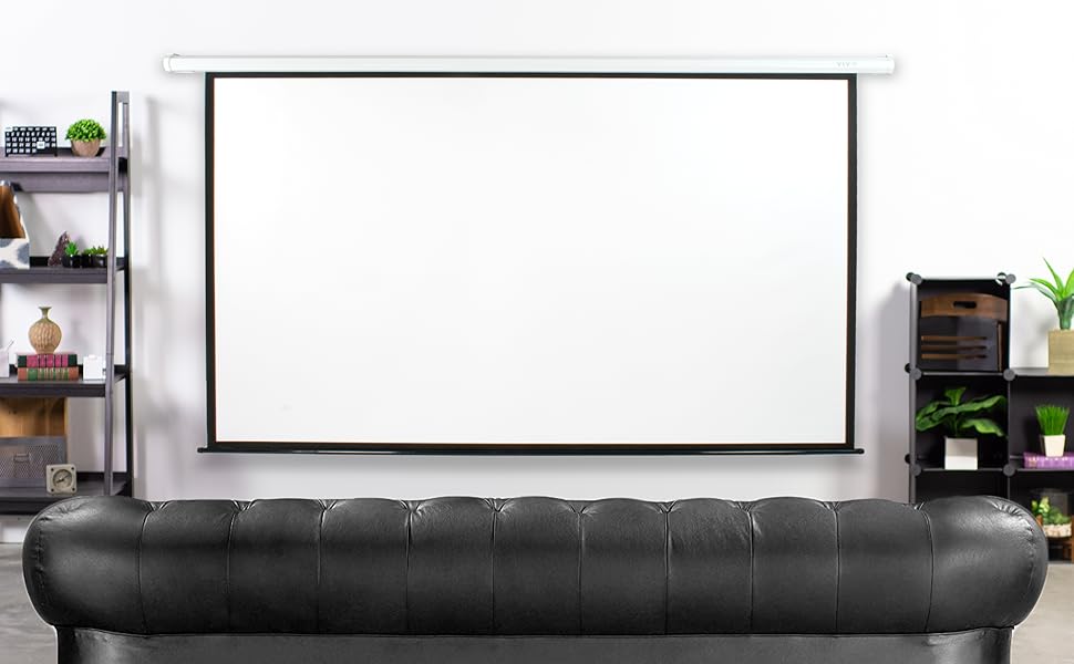 VIVO 100 inch Diagonal Projector Screen, 169 Projection HD, 4K 3D