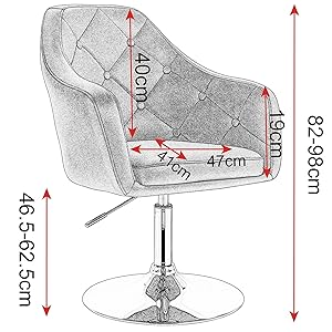 WOLTU Poltroncina Da Bar Sgabello Girevole Camera Da Letto Sedia Imbottita Moderna Bianco 15 WOLTU Poltroncina Da Bar Sgabello Girevole Camera Da Letto Sedia Imbottita Moderna Bianco -Negozio al dettaglio VIDAXL || HOMCOM || Songmics