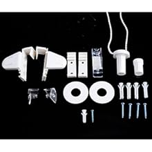 Woltu Tenda A Rullo Doppio Oscurante Per Interni Senza Foratura Avvolgibile Bianco+grigio+antracite 80x150 Cm 16 s