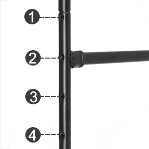 Appendiabiti in Stile Industriale con Rotelle