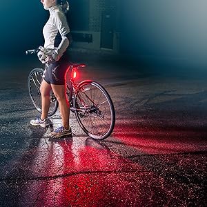 Luce Posteriore Bici USB Ricaricabile - 30 LED Super Luminosi | Fanale Sicurezza Per Ciclismo Notturno