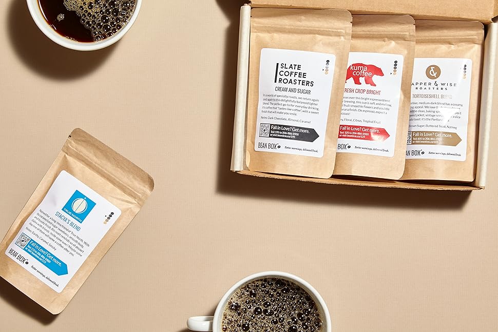 Bean Box Gourmet Coffee Sampler (fresh roasted coffee