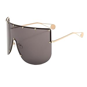 extra large futuristic shield sunglasses