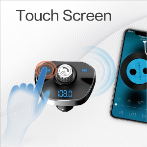 bluetooth transmitter touch screen fm lutu