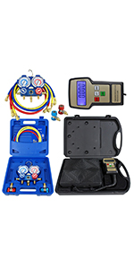 Refrigerant Electronic Charging Scale and Manifold Gauge Set 