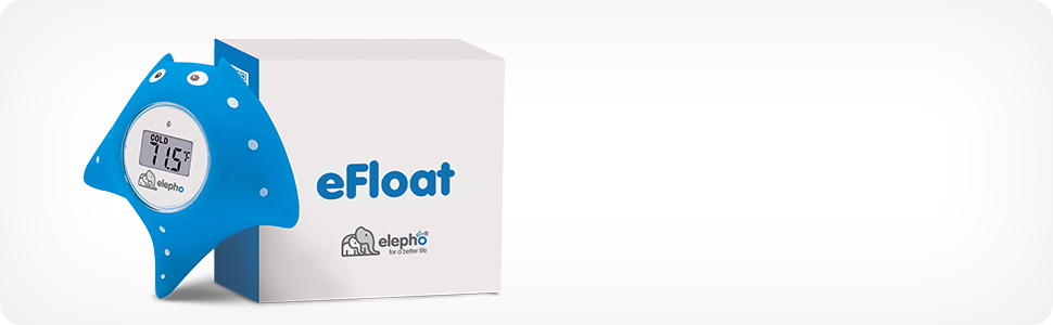Elepho eFloat Electronic Thermometer for Your Baby's Bath - Helps You Carefully Monitor Water