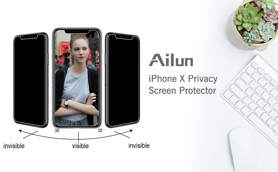 Ailun Privacy Screen Protector Compatible for iPhone 11 Pro