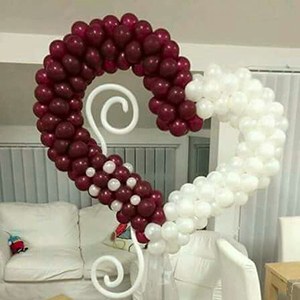 Partywoo Burgundy Gray White Balloons 80 Pcs Balloon Pack 12