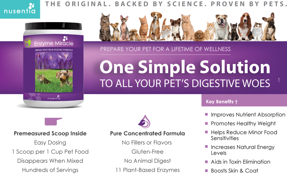 NUSENTIA Enzyme Miracle Pet Enzymes (Advanced Plant