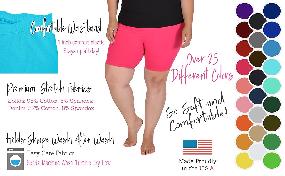 Pantalones cortos talla grande Clearance