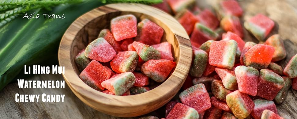 Amazon.com : Li Hing Mui Sour Watermelon 18 Ounce - Packed ...