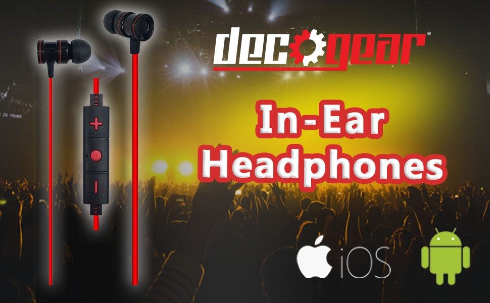 Deco Gear inEar Bluetooth Earbud Headphones with