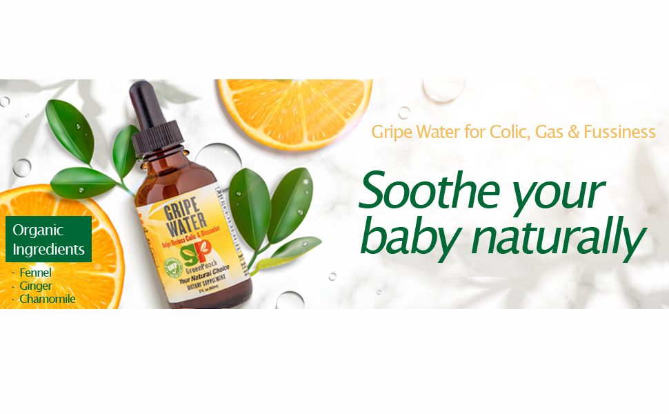 Gripe Water Baby Newborn Toddler Babies Organic Natural Remedies Colic Pain Stomach Ingredients