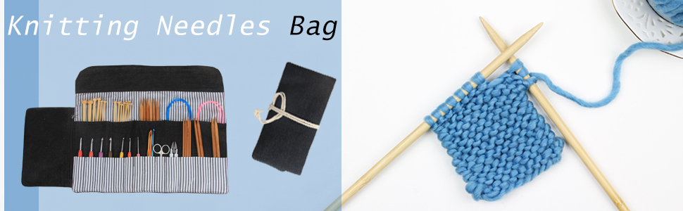 knitting needles bag