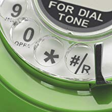 Opis 60s cable rotary dial green with US rotary dial card