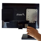 5.Point at the VESA Hole(100*100 or 75*75mm)