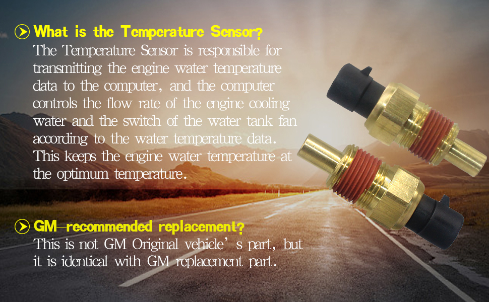 temp temperature sensor water sensor for buick