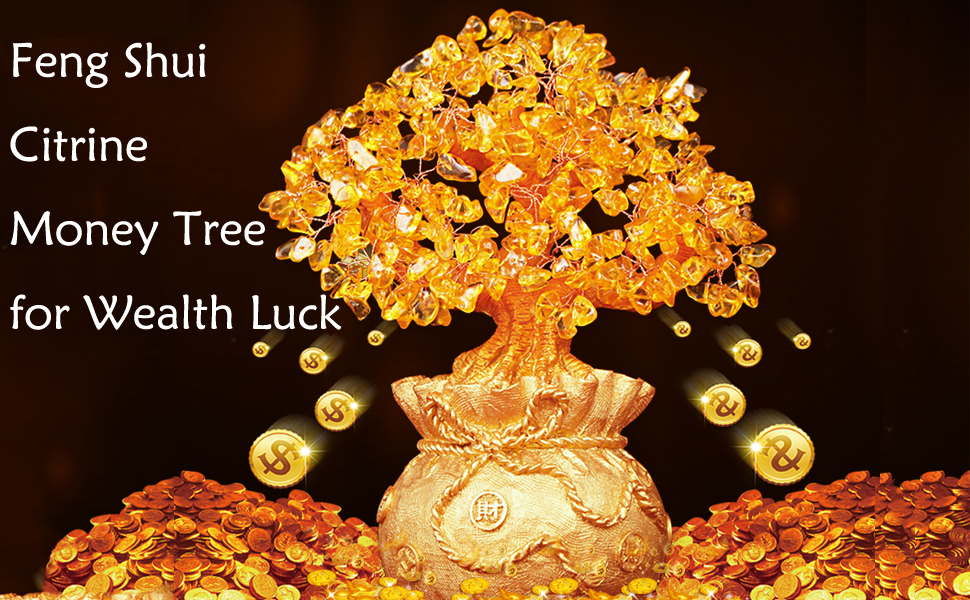 Winterworm Chinese Traditional Feng Shui Citrine/Yellow Gem