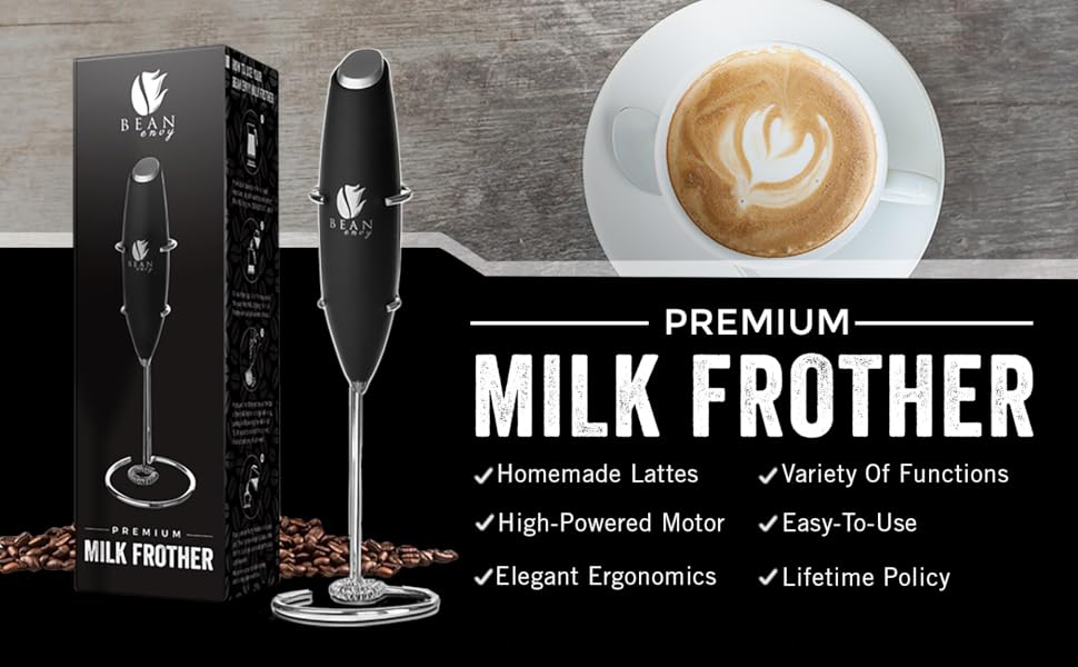 Bean Envy Milk Frother Handheld Perfect For The Best