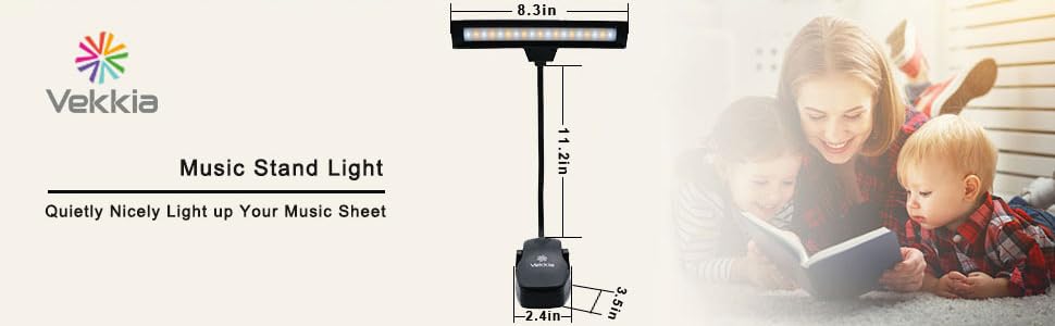 Amazon.com: Professional 3000K-6000K Super Bright 19 LED Music Stand Light, Clip On Orchestra Piano Lights, 9 Levels Dimmable, Rechargeable.