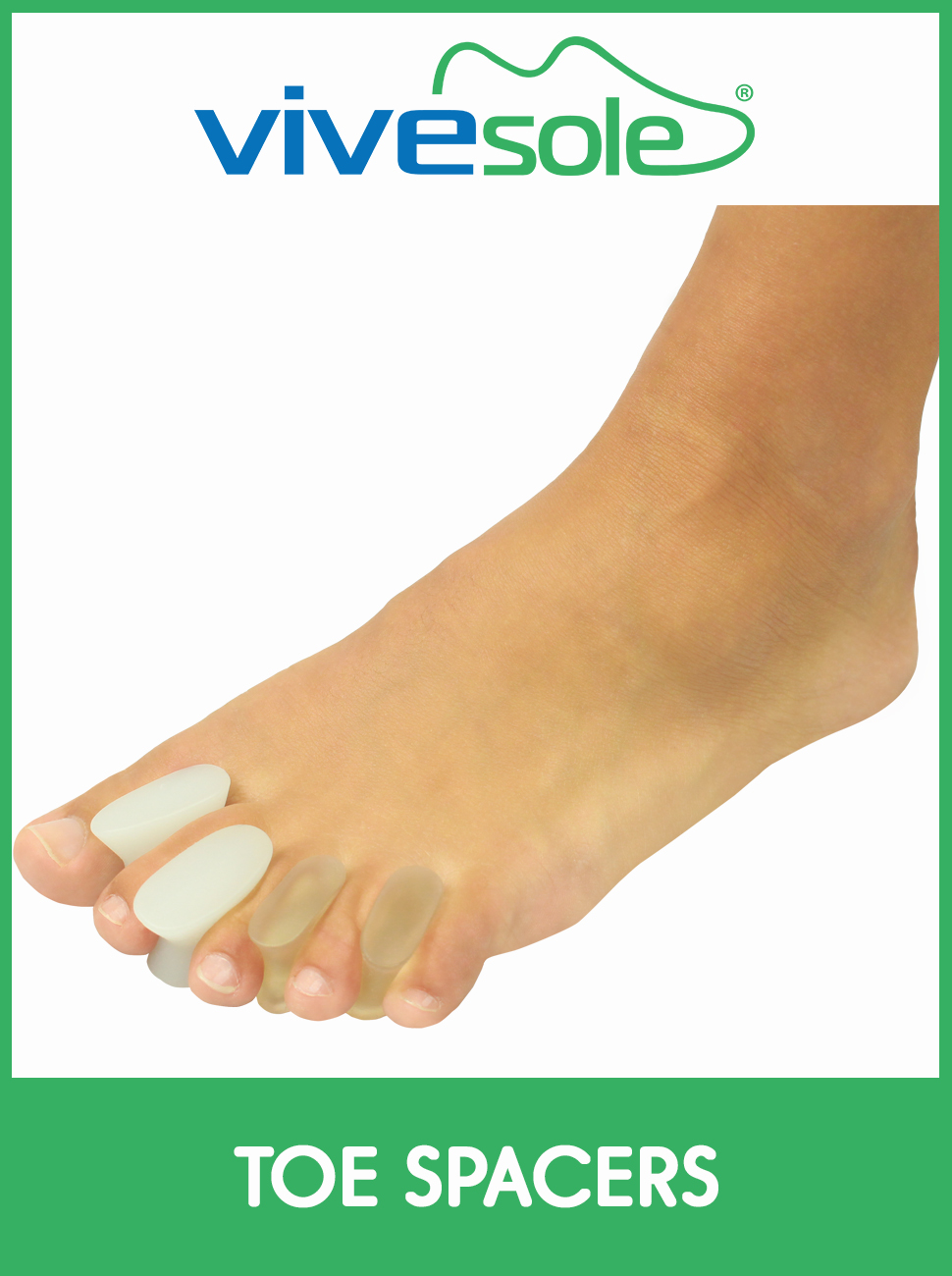 Toe Spreaders by ViveSole (8 PIECES) Gel Separator Spacers