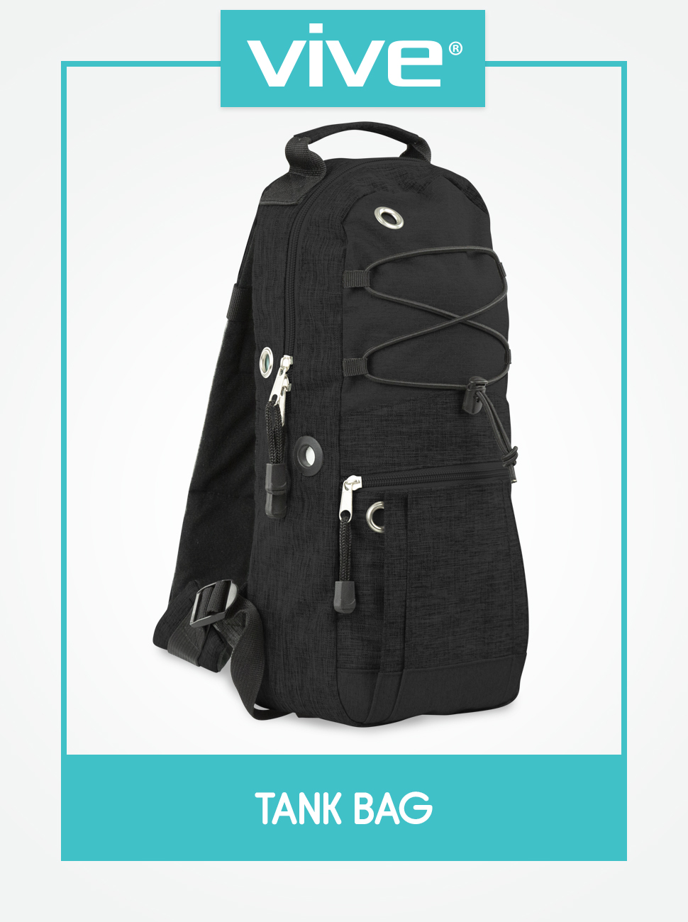 Tank Carrying Bag - Accessories Holder Medical Backpack Case for Wheelchair, Shoulder