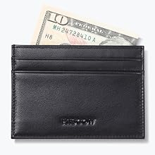 ◇NICK&NICOLE◇ VINTAGE LEATHER SOFT CARD WALLET_BLACK Amazon.com: Leather Slim Card Holder, Tiny Small Credit Card