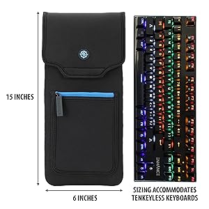 Dimensions of the case with TKL Keyboard sizes