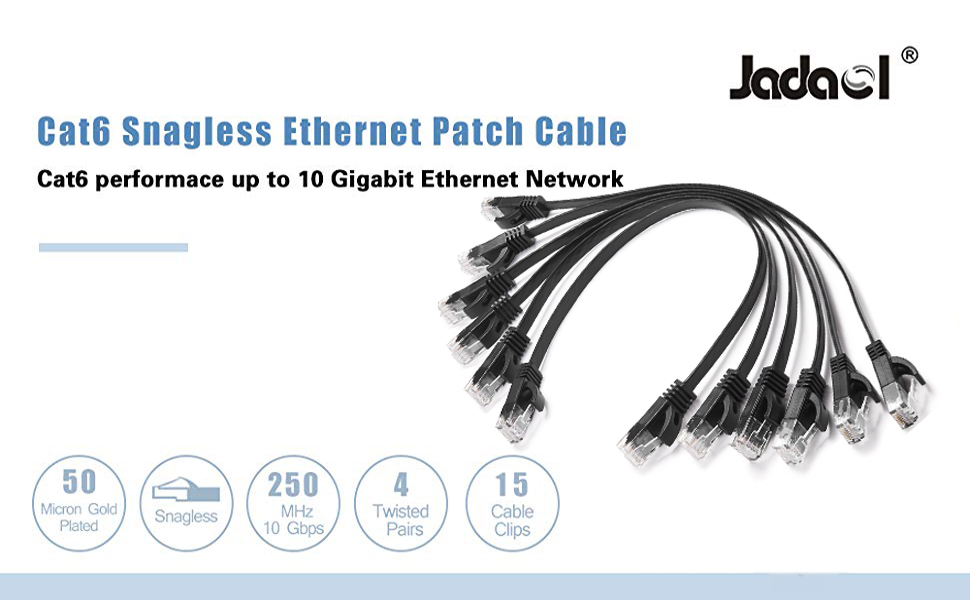 cat6 snagless ethernet patch cable