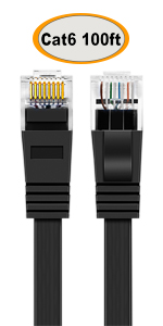 Cat6-100ft-Black