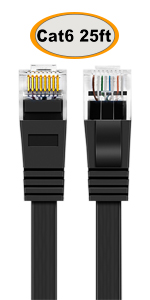 Cat6-25ft-Black