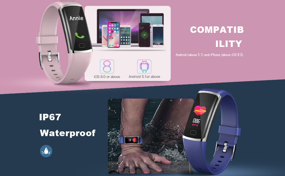 Fitness Tracker HR Activity Tracker with Heart Rate