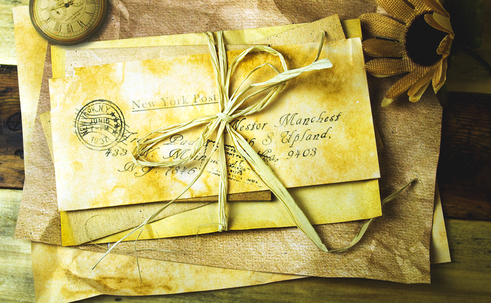 Amazon.com : Vintage Paper - 8.5 x 11 in, Stained Antique