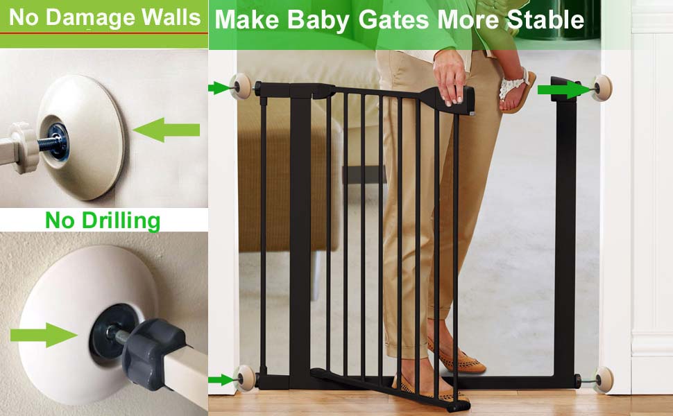 Vmaisi 8 Pack Baby Gate Wall Cups Protector Baby