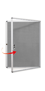 lockable fabric bulletin board