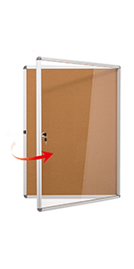 Lockable Cork Noticeboard