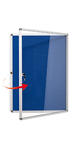 lockable fabric bulletin board