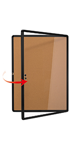 Lockable Cork Noticeboard