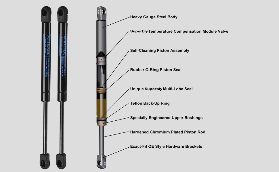 2PCS Front Hood Gas Lift Support / Automotive Gas Springs FOR Honda Accord 2003