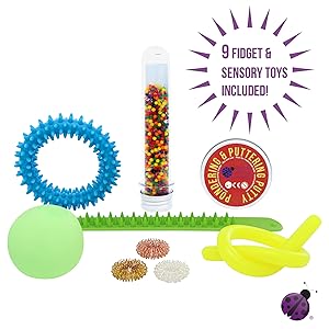 fidget toys sensory toys sensory play hedgehog spike bracelet ring putty water beads stretchy string