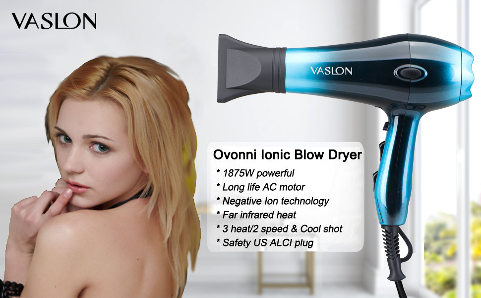 Amazon.com : VASLON 1875W Professional Salon Hair Dryer Nano