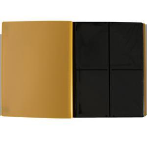 Monster Protectors Trading Card Binder Game Gamer Gaming Trade Yellow Four Pocket Sleeves Pages