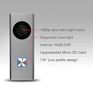 RCA Smart Doorbell Home Security Wifi Video Camera with