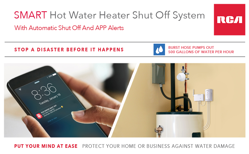 Smart Hot Water Heater Shutoff System Tools & Home Improvement
