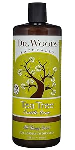 dr woods tea tree therapy castile soap all things good for all skin types naturally organic